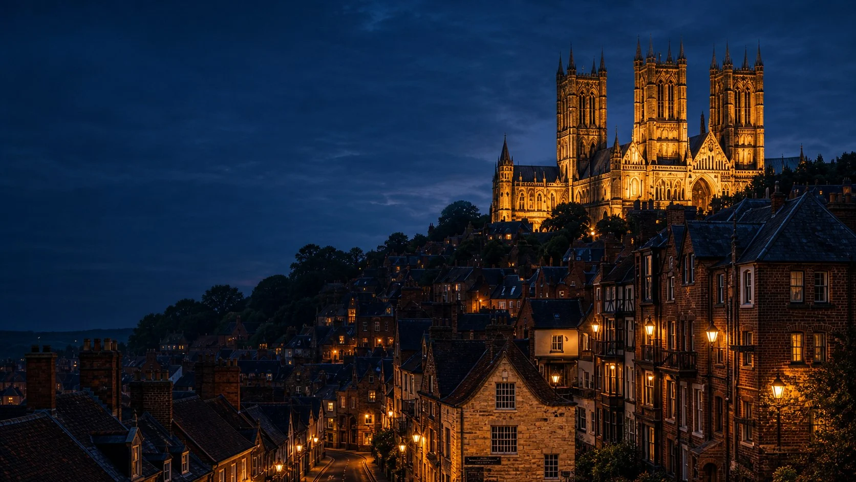 Lincoln Cathedral and the city skyline